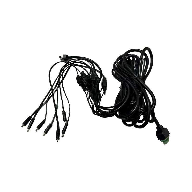 Can a direct current cable harness serve as a reliable link for stable power supply to electronic devices?