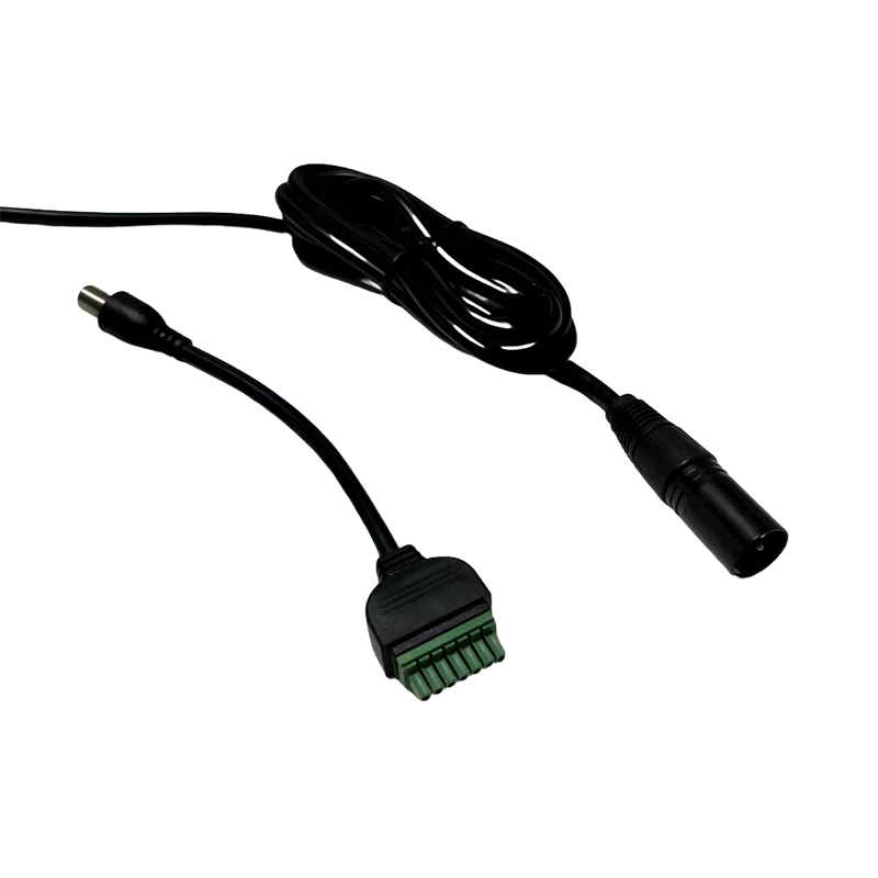 How can excessive voltage drop be avoided when wiring a direct current cable harness?